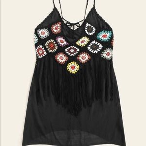 Crotchet Fringe Cami Dres